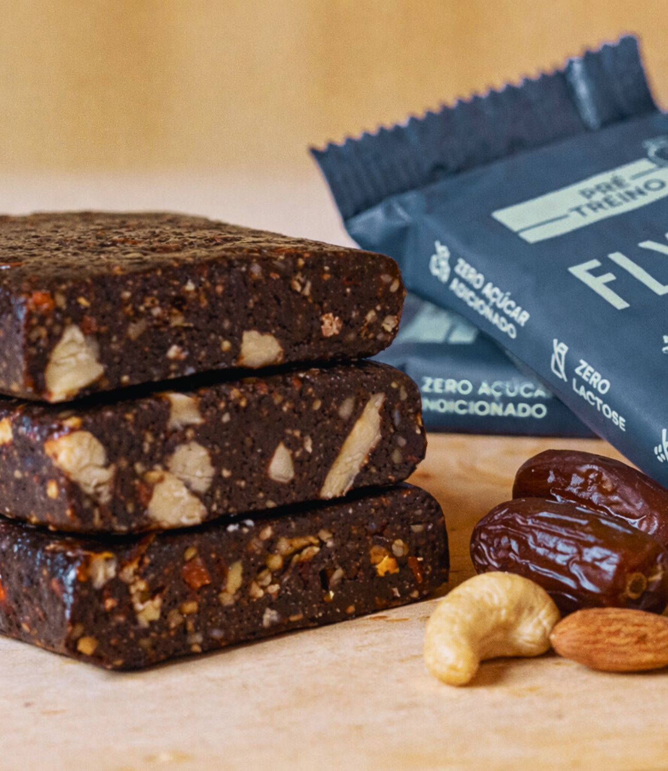 Barra de Proteína Natural – Amêndoa e Castanha - 12 unidades